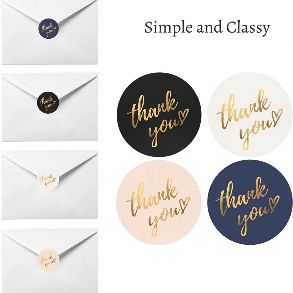 200 ~1.5” Thank You Boutique Stickers 🌿🆕🌿 2 Rolls For $24 (Bundle & Save)